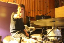 Recording drums with Dustin Tebbutt & Dave Jenkins at Oceanic