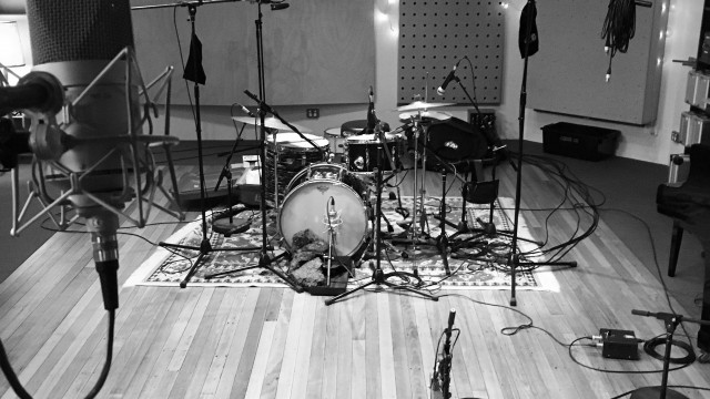 recording drums for a new tetema album